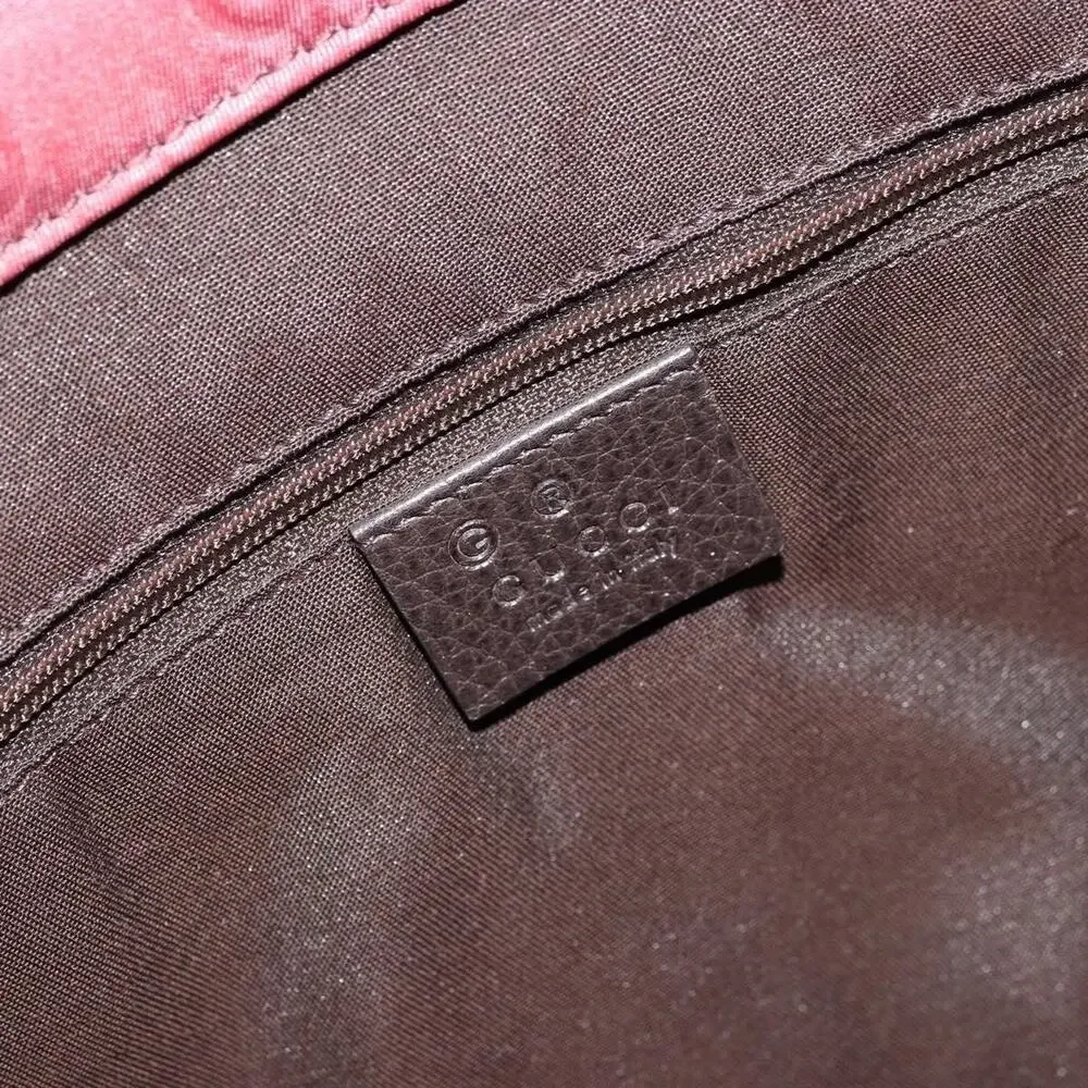 Gucci GG Canvas Tote Bag Nylon Pink